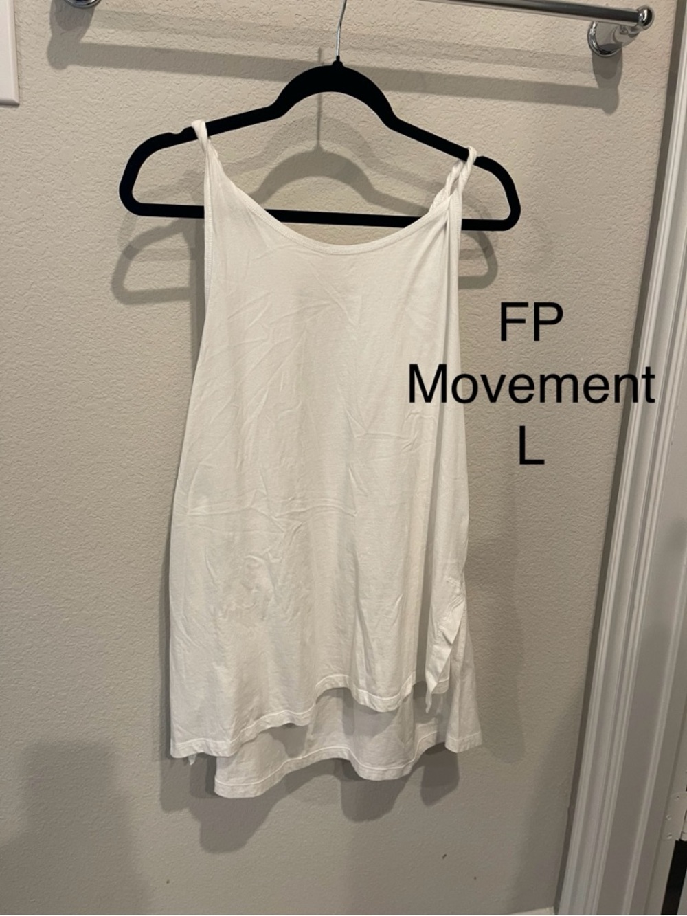 Free People white layered tank top - FP Movement